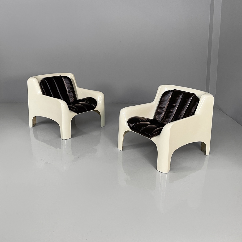 Poltrone Gaia di Carlo Bartoli per Arflex, 1970 ca.