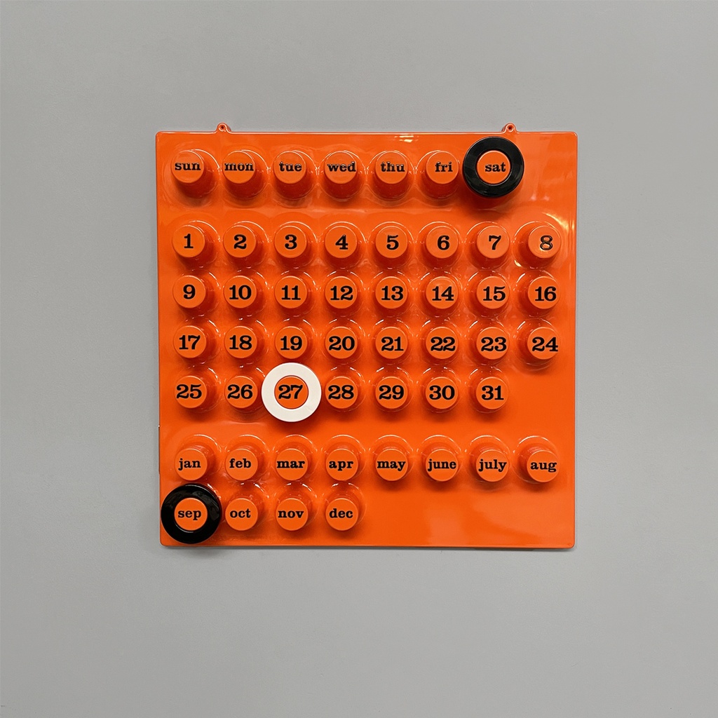 Calendario infinito da parete di Giorgio Della Beffa per Ring A Date, 2000 ca.