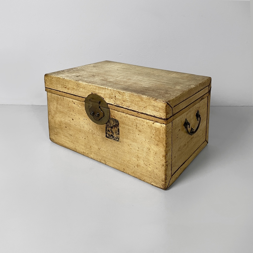 Scatola in legno e carta, 1950 ca.