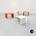 Tavoli da caffè Scagno di Giotto Stoppino per Elco Scorze, 1970 ca. 