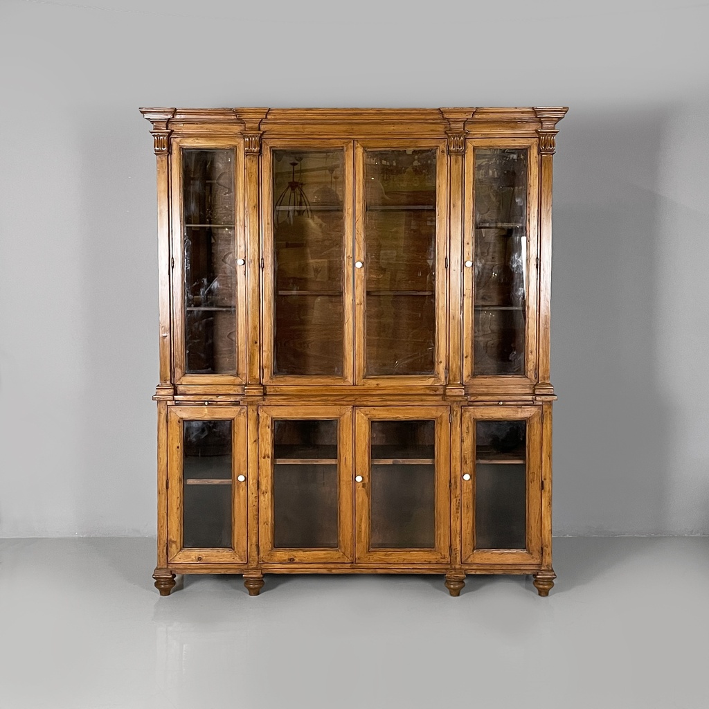 Credenza in legno e vetro, 1930 ca.