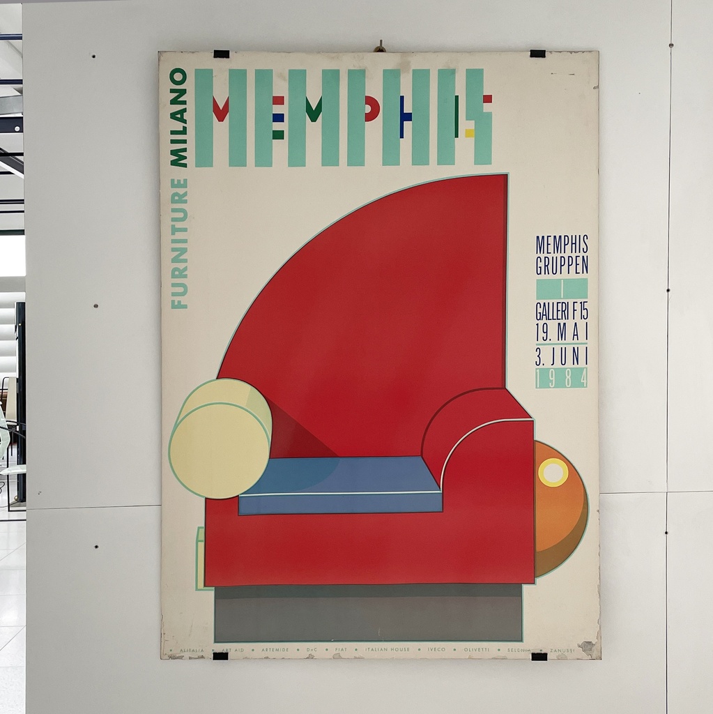 Poster per la mostra di Memphis, 1984