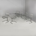 Sedie in acciaio, 1970 ca.