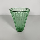 Vaso in vetro verde, 1980 ca.
