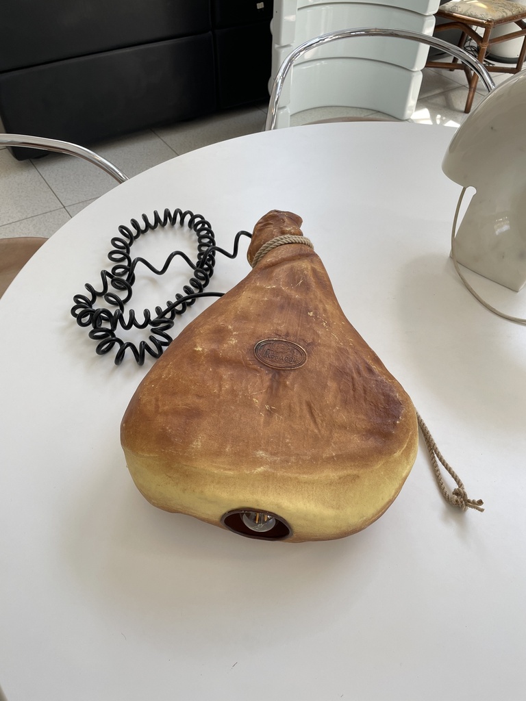 Lampadario da soffitto a forma di prosciutto di Fiorucci, 1990 ca.