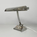 Lampada da tavolo in ottone cromato, 1930 ca. 