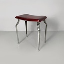 Sgabello in bachelite e metallo, 1930 ca.