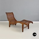 Chaise longue in legno, 1960 ca.