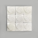 Applique in plexiglass bianco, 1980 ca.