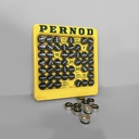 Calendario perpetuo pubblicitario Pernod, 1970 ca.