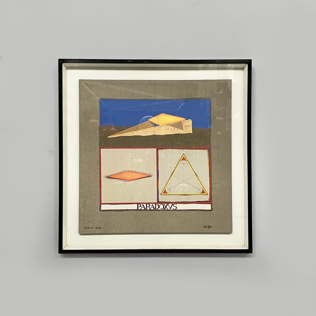 Quadro di Lucio del Pezzo per Tisettanta, 1970 ca.