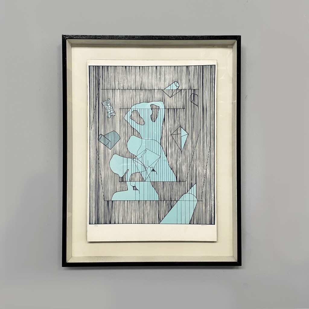 Quadro astratto su carta, 1980 ca.