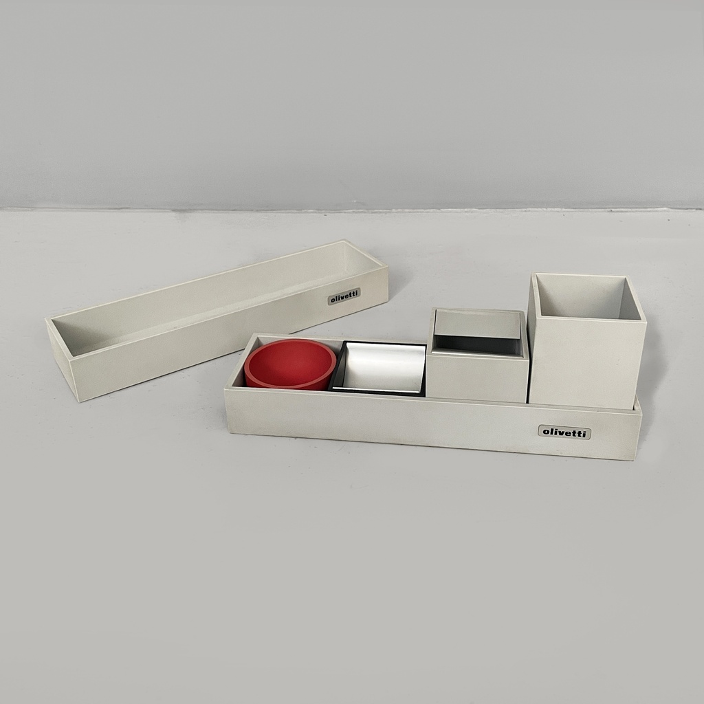 Set da scrivania di Bruno Munari per Olivetti, 1960 ca.