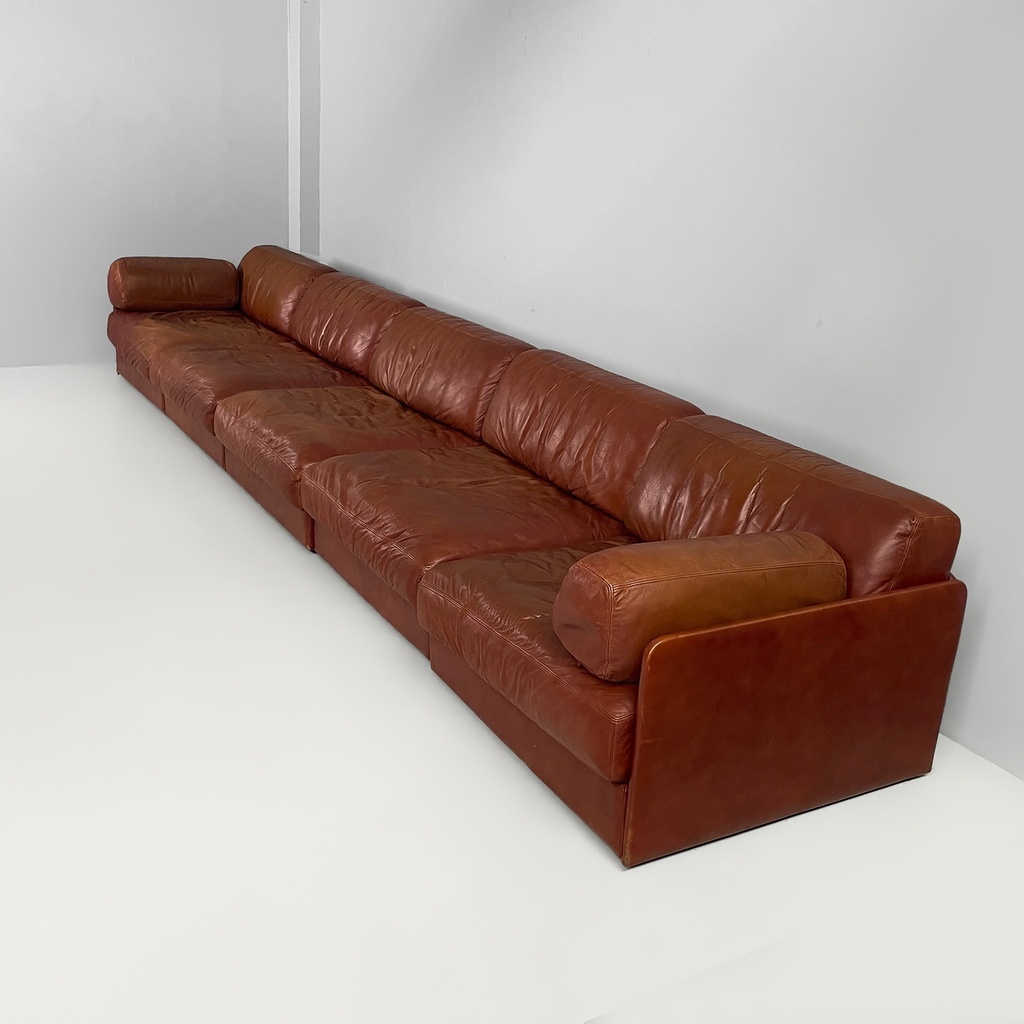 Divano letto modulare DS-76 di De Sede, 1970 ca.