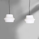 Lampadari in vetro opalino, 1950 ca.