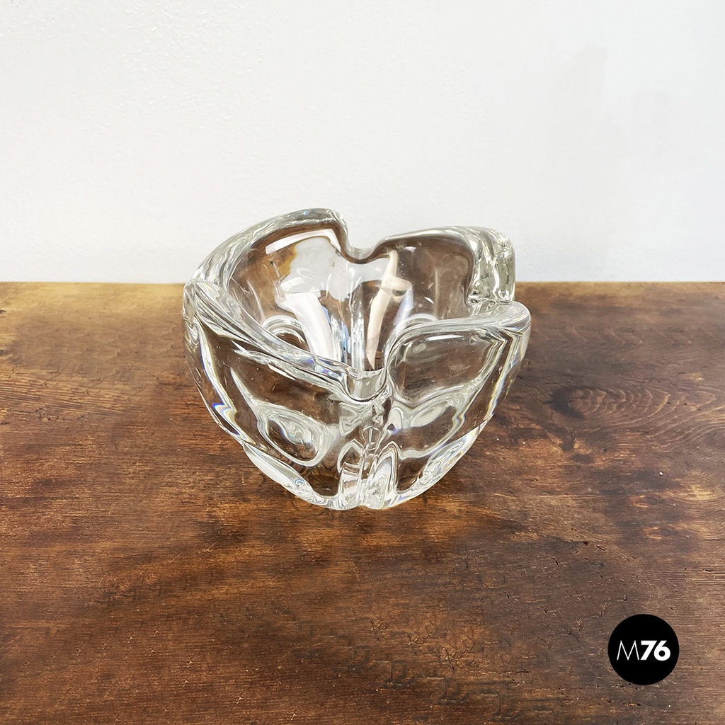 Posacenere da tavolo in cristallo, 1970 ca. 