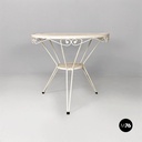 Tavolo da pranzo in ferro bianco, 1960 ca.