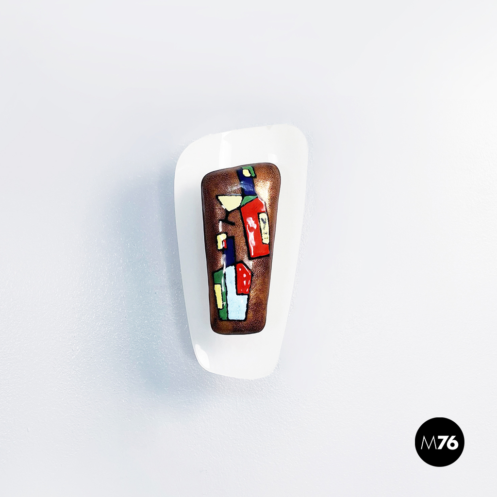 Applique in metallo e plexiglass,  1960 ca.