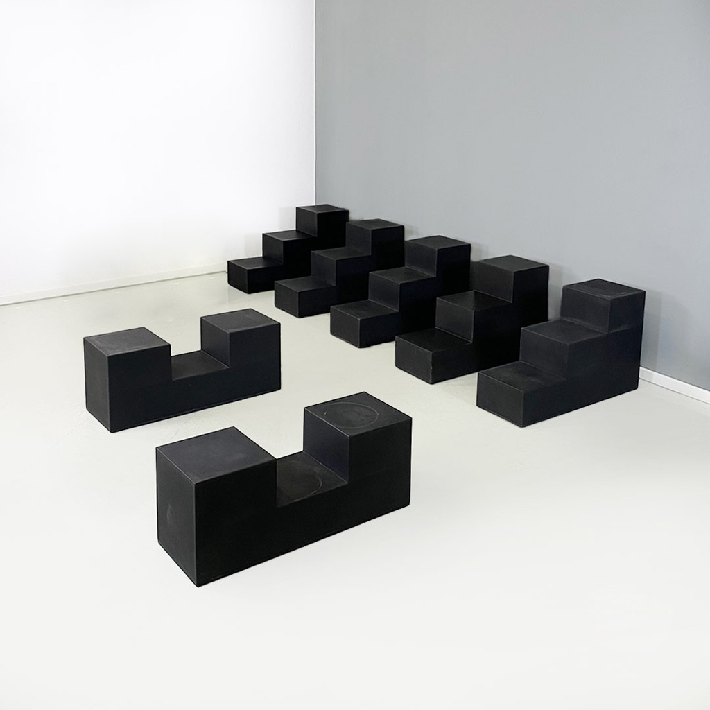 Tavoli da caffè Gli Scacchi di Mario Bellini per B&B Italia, 1970 ca.