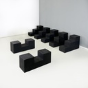 Tavoli da caffè Gli Scacchi di Mario Bellini per B&B Italia, 1970 ca.