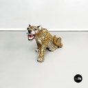 Scultura in ceramica di ghepardo, 1960 ca.