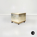 Fioriera in ottone e acciaio,  1970 ca.