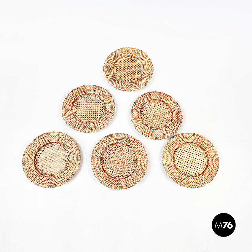 Sottopiatti in rattan, 1990 ca.