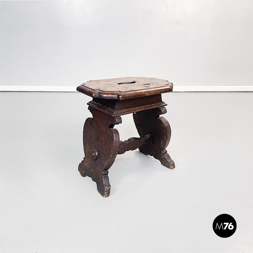 Sgabello in legno, 1600 ca.