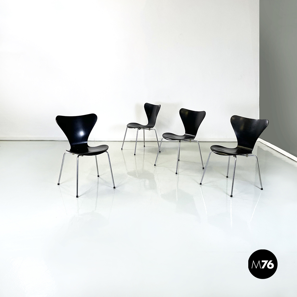 Sedie Serie 7 di Arne Jacobsen per Fritz Hansen,  1970 ca.