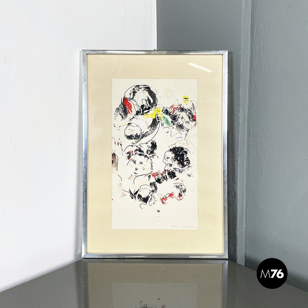 Quadro astratto su carta, 1972