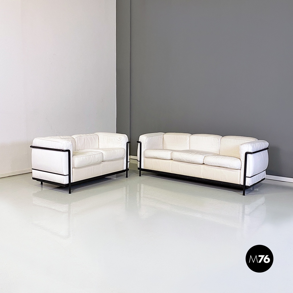 Divani LC2 di Le Corbusier, Jeanneret e Perriand per Cassina, 1980 ca.