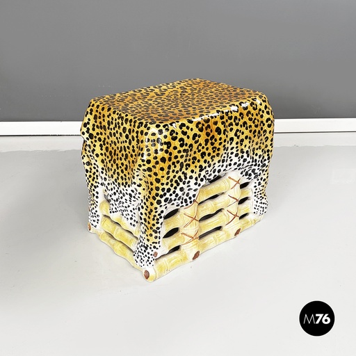 [2320004366] Tavolo da caffè in terracotta smaltata, 1960 ca.