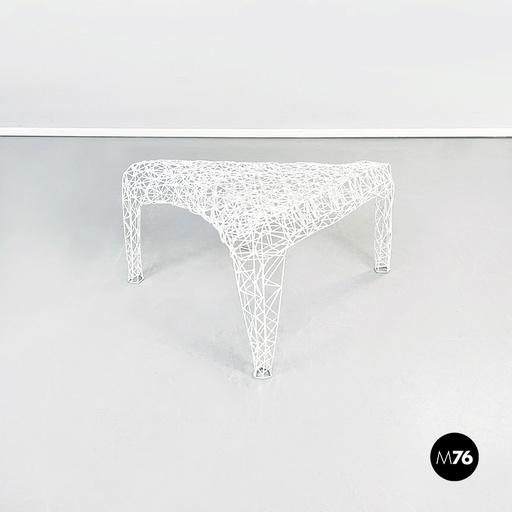 [2220002689] Tavolo da caffè in metallo bianco, 2000 ca.