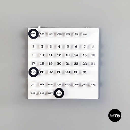 [2220003198] Calendario infinito da parete di Giorgio Della Beffa per Ring A Date, 2000 ca. 