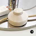 Lampada da terra in acciaio cromato, 1970 ca.