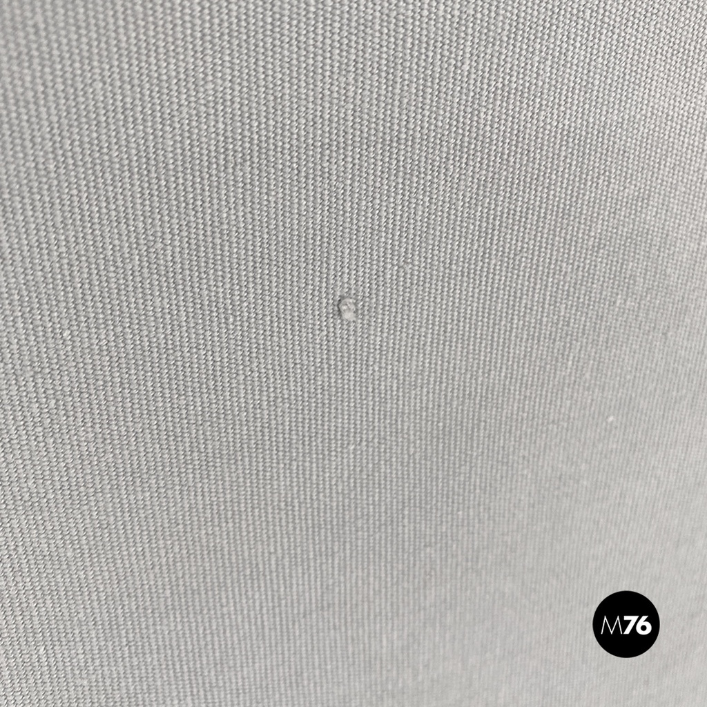 Poltrone in legno e tessuto grigio e blu, 1980 ca.