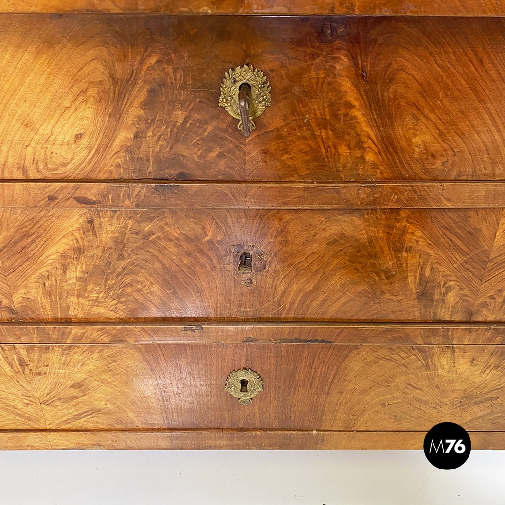 Cassettiera di antiquariato in legno, 1800 ca.