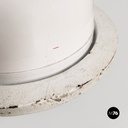 Lampada da terra in metallo bianco, 1980 ca.