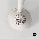 Lampada da terra in metallo bianco, 1980 ca.