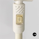 Lampada da terra in metallo bianco, 1980 ca.