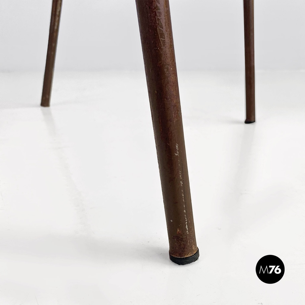 Sedie impilabili in plastica arancione, 1960 ca.