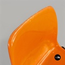 Sedie impilabili in plastica arancione, 1960 ca.