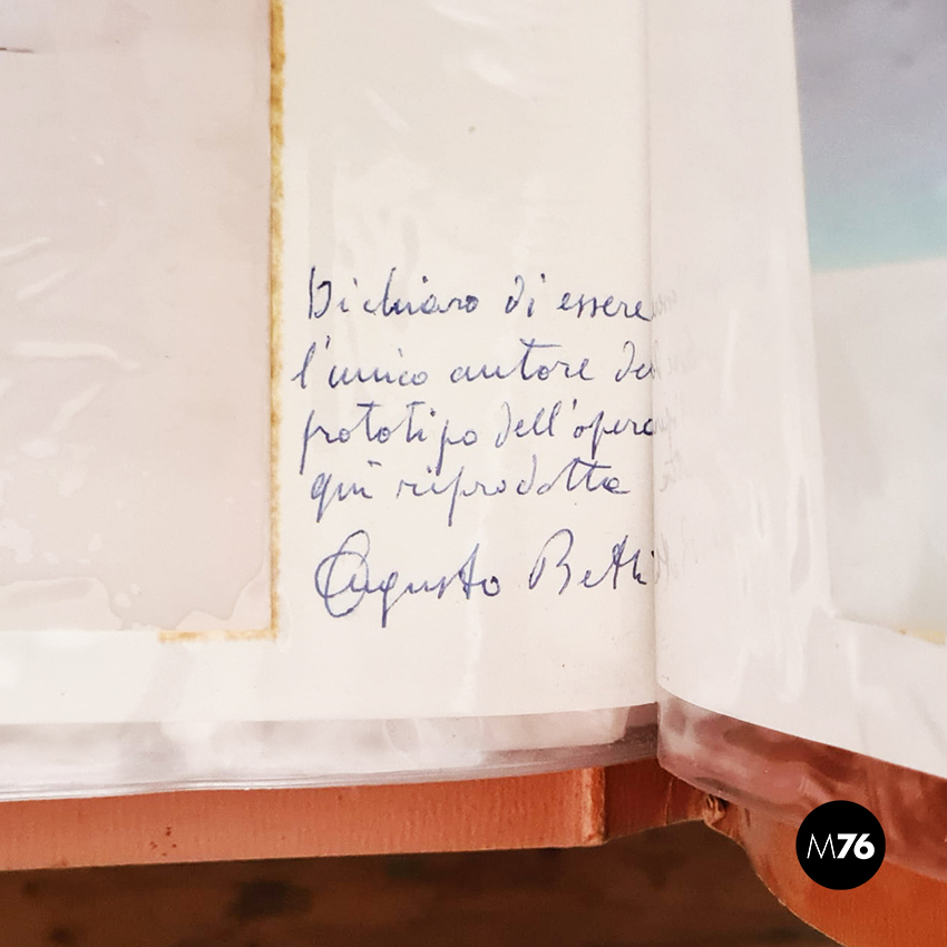 Italian Mid-Century Brown Leather Armchairs Flou by Betti Habitat Ids, 1970s