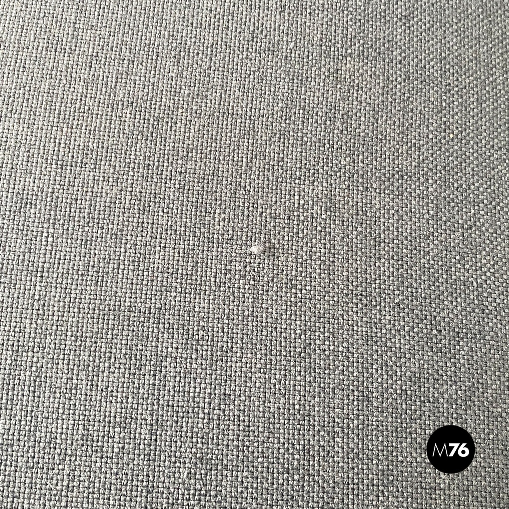 Poltrone girevoli da scrivania in tessuto grigio, 1960 ca.