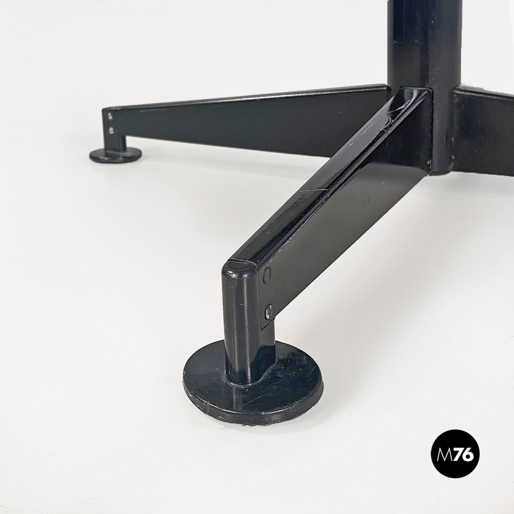 Poltrone girevoli da scrivania in tessuto grigio, 1960 ca.