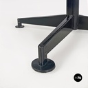 Poltrone girevoli da scrivania in tessuto grigio, 1960 ca.