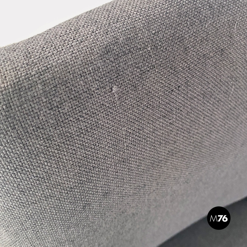 Poltrone girevoli da scrivania in tessuto grigio, 1960 ca.