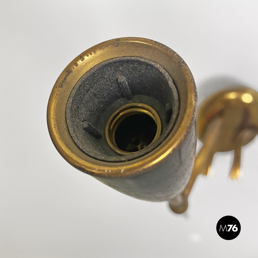 Applique a due bracci in ottone, 1950 ca.