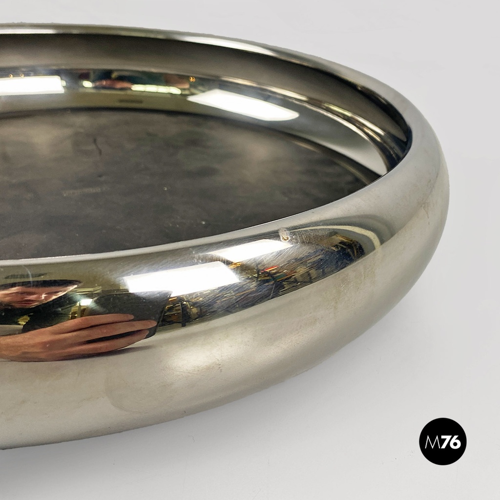 Centro tavola in acciaio di Sambonet, 1970 ca.