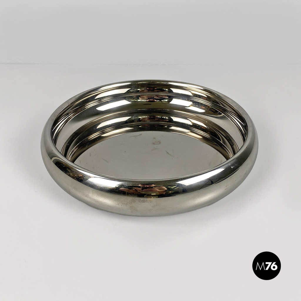 Centro tavola in acciaio di Sambonet, 1970 ca.